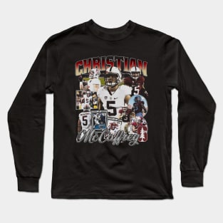 Christian McCaffrey College Vintage Bootleg Long Sleeve T-Shirt